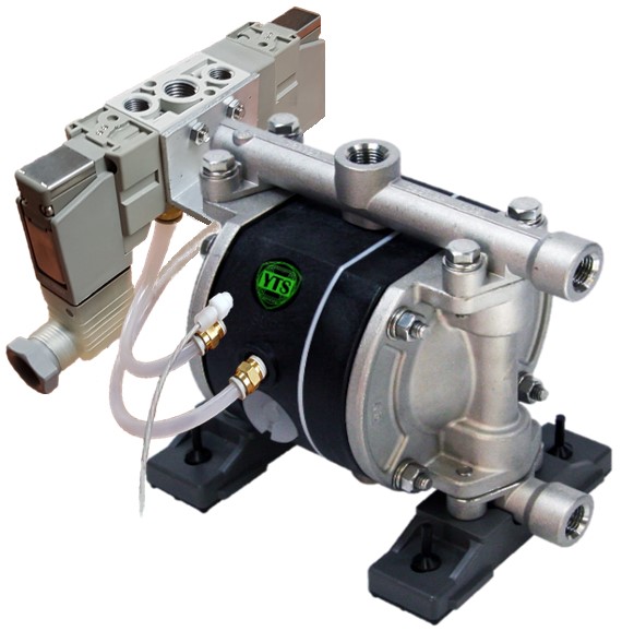 1/4" YTS Metallic Diaphragm Pump D050. Options - Drum Pump, Sanitary, ATEX, Electronically Controlled Solenoid, FDA