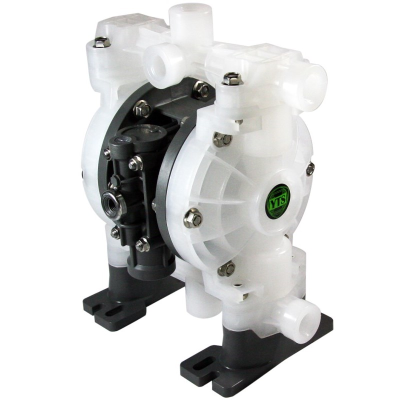 1/2" YTS Pure Polypropylene, PVDF, PTFE, ATEX Diaphragm Pumps D152. Options –Drum Pump, Split Manifold, Solenoid Controlled