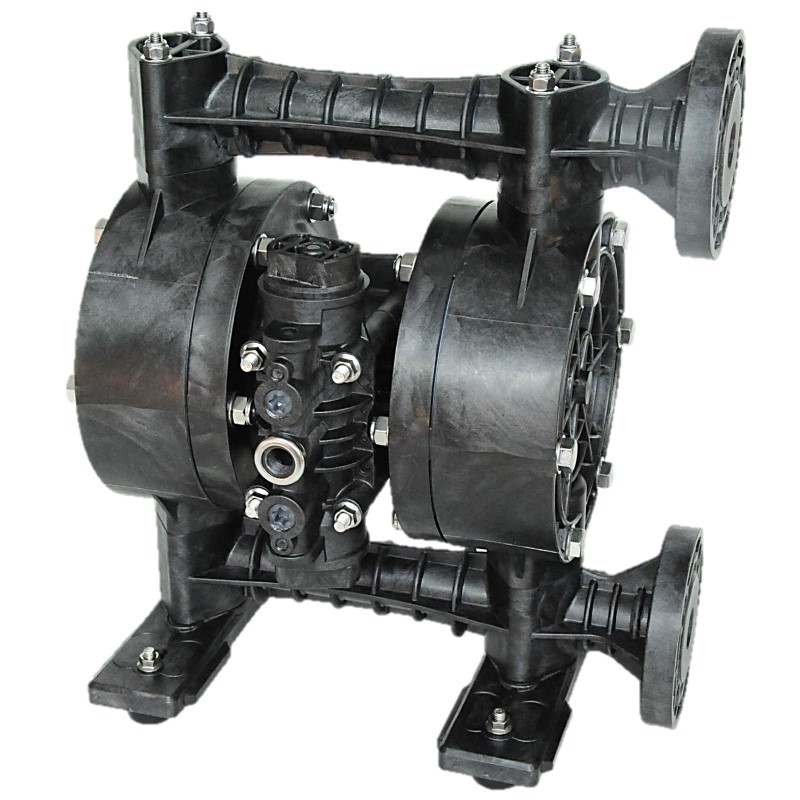 1" YTS Pure Polypropylene, PVDF, PTFE, ATEX Diaphragm Pumps D250. Options –Drum Pump, Split Manifold, Solenoid Controlled