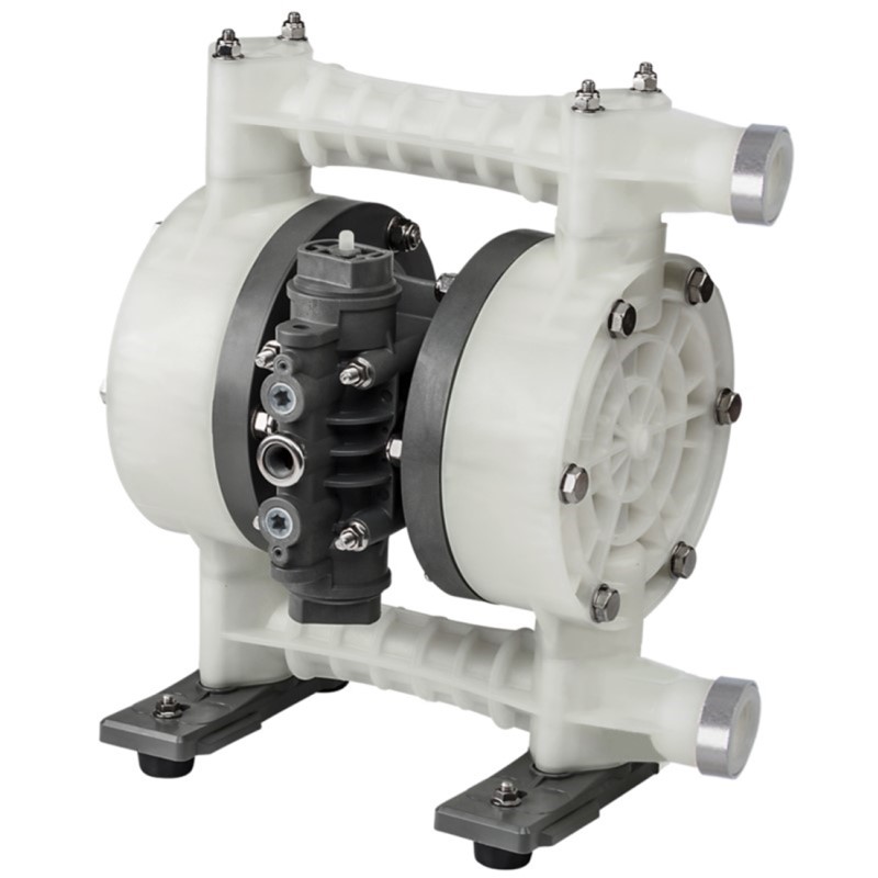 1" YTS Pure Polypropylene, PVDF, PTFE, ATEX Diaphragm Pumps D250. Options –Drum Pump, Split Manifold, Solenoid Controlled