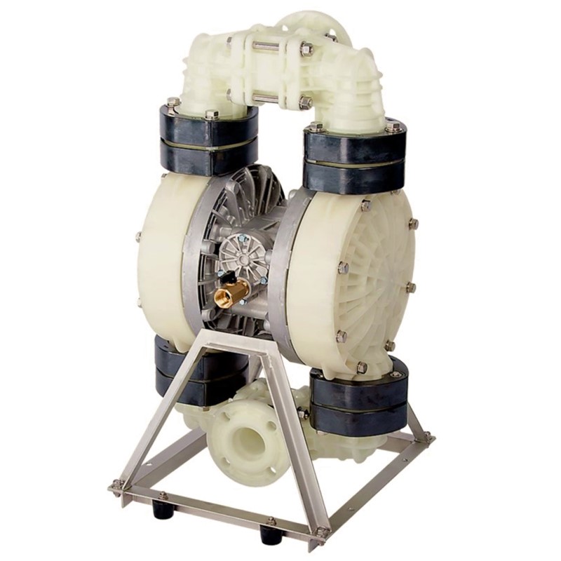 2" YTS Pure Polypropylene, PVDF, PTFE, ATEX Diaphragm Pumps D500. Options –Drum Pump, Split Manifold, Solenoid Controlled