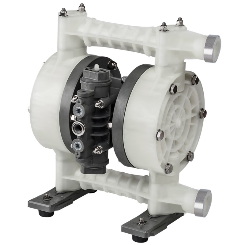 3/4" YTS Pure Polypropylene, PVDF, PTFE, ATEX Diaphragm Pumps D200. Options –Drum Pump, Split Manifold, Solenoid Controlled