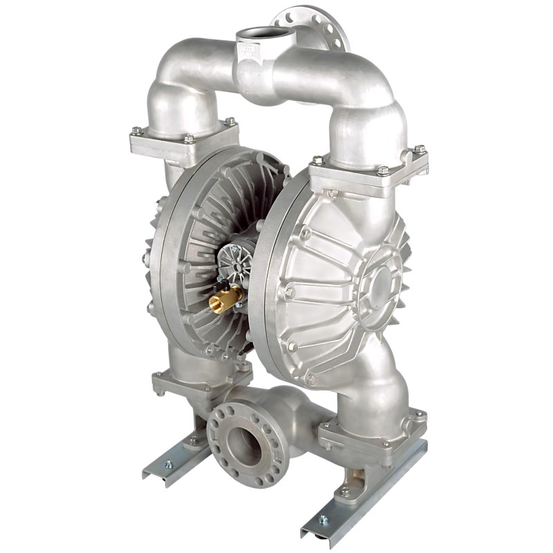 3 inch metallic air diaphragm pump. Aluminium, Stainless Steel, Cast Iron, Hastelloy. Yamada Technical Service. YTS
