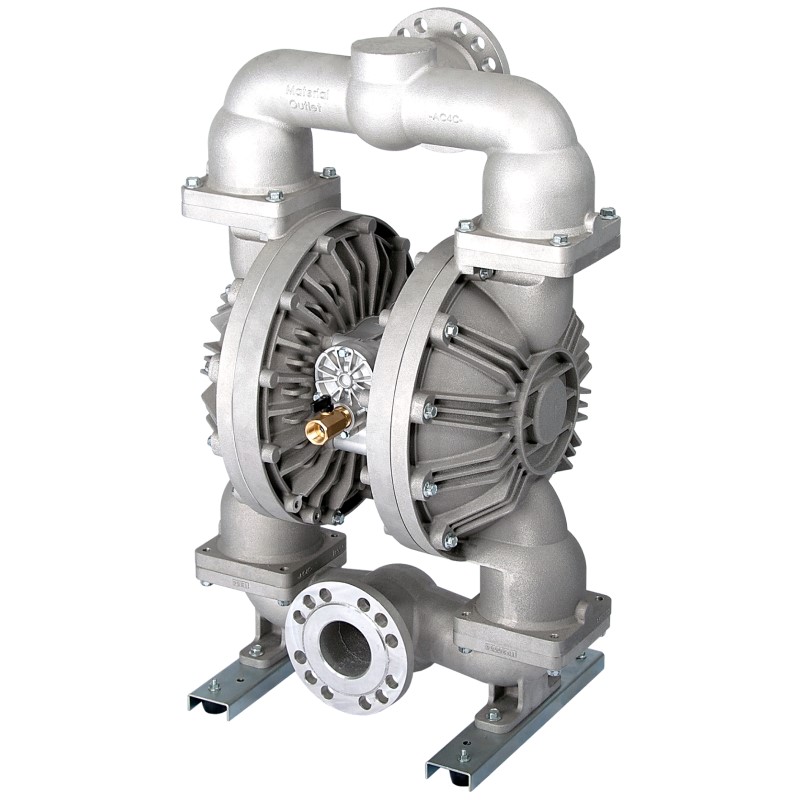3 inch metallic air diaphragm pump. Aluminium, Stainless Steel, Cast Iron, Hastelloy. Yamada Technical Service. YTS