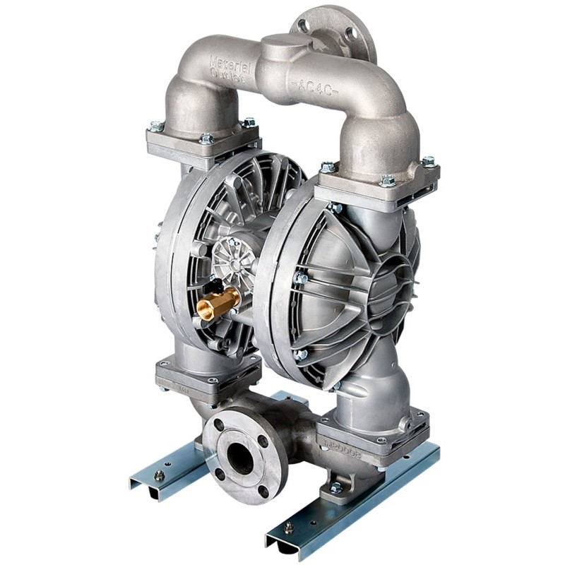 2 inch metallic air diaphragm pump. Aluminium, Stainless Steel, Cast Iron, Hastelloy. Yamada Technical Service. YTS